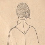McCall 1920s cape pattern detail