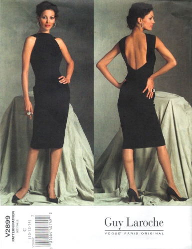 Guy Laroche Vogue 1339 Two Piece Dress Pattern Bust 34 | Vintage