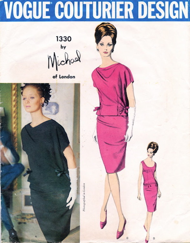 1960s Michael of London dress pattern - Vogue 1330