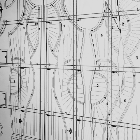 Iris van Herpen SHOWstudio dress pattern diagram